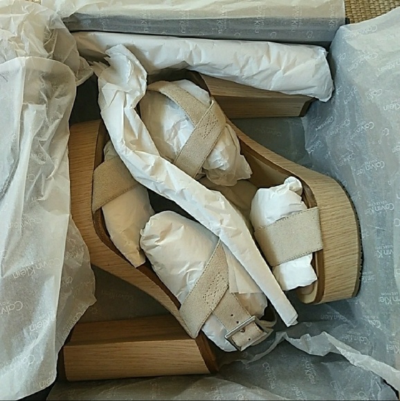 Calvin Klein Collection Sling Back Heels 37.5 - Picture 5 of 7